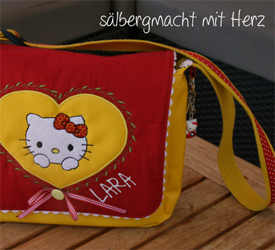 Gelbe Hello Kitty Kindergartentasche fr meine Grosse
