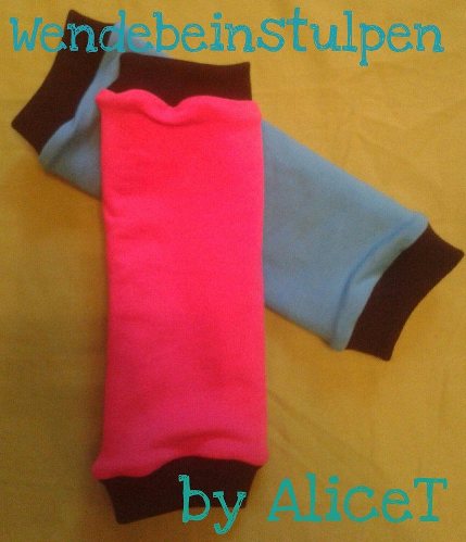 Wendebeinstulpen pink/trkis