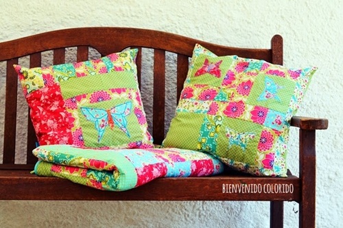 Patchworkdecke und