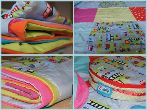 Decke und Sitzkissen