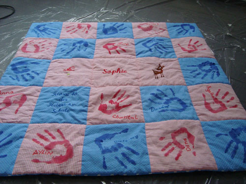 Decke frs Baby der Lehrerin