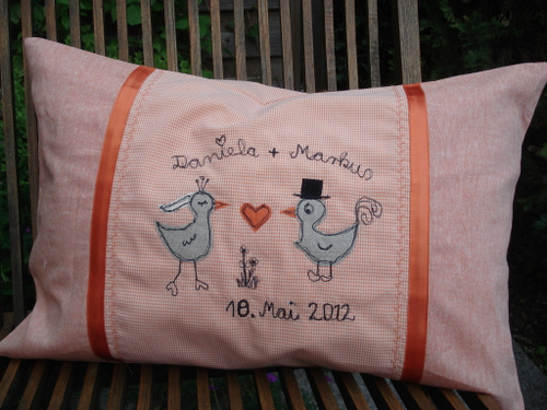 Hochzeitskissen, das Zweite!!!!!
