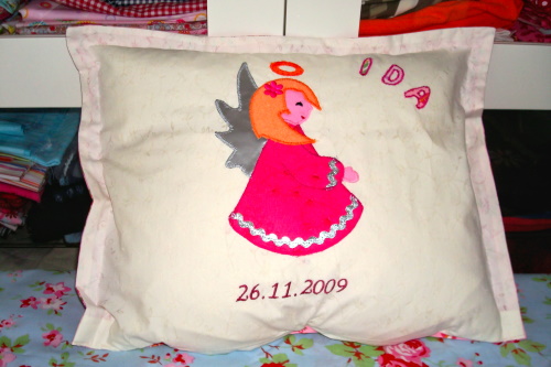 Schutzengel Kissen zur Geburt