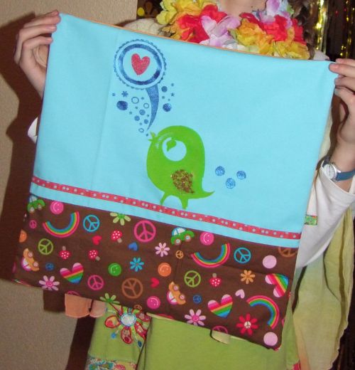 Ergebnisse Kissenstoffmalerei 3