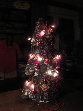 Der Tannenbaum mit Lichterkette!