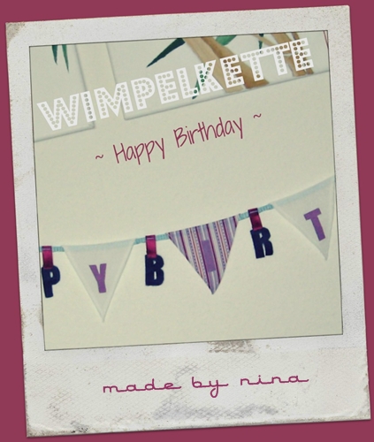 Wimpelkette "Happy Birthday"