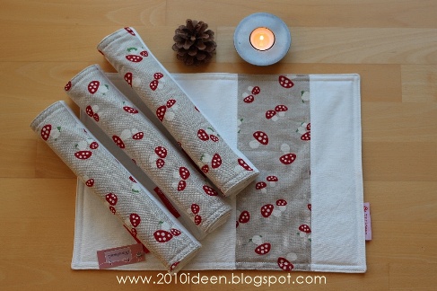 pilzige tischsets