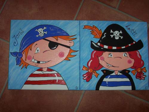Ein ses Piratenpaar zum Geburtstag!