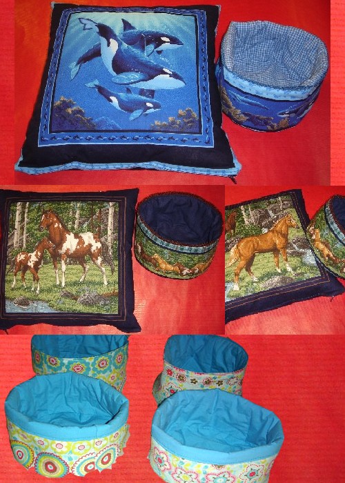 Kissenpanel und Krbchen...