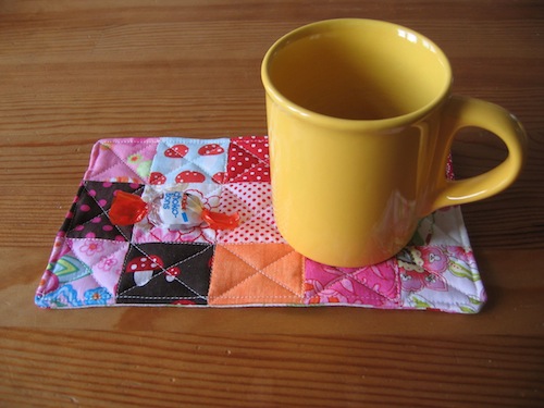 Mug Rug das beste sind die Reste