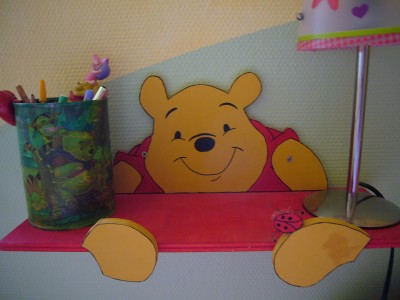 ...Nachttischablage im Pooh Zimmer
