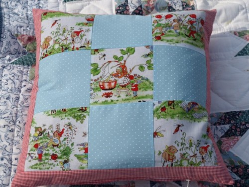 Mein 1. Patchworkkissen!