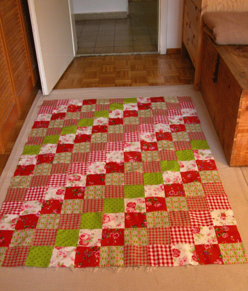 Lottchens erster Quilt...und Frage... :-)