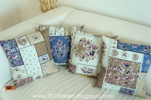 Kuschelige Kissen in Patchworkoptik
