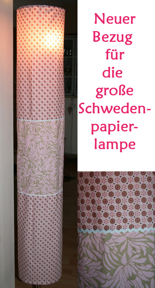 Neuer Bezug fr die Stehlampe