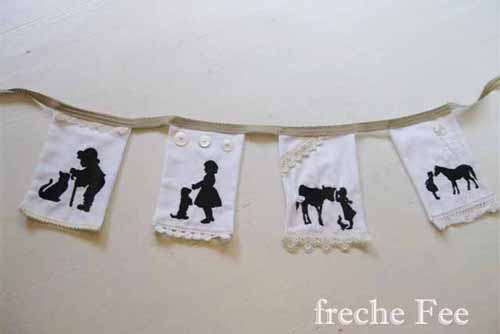Girlande in unbunt