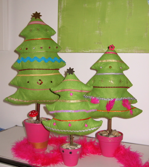 Weihnachtsbume aus Filz