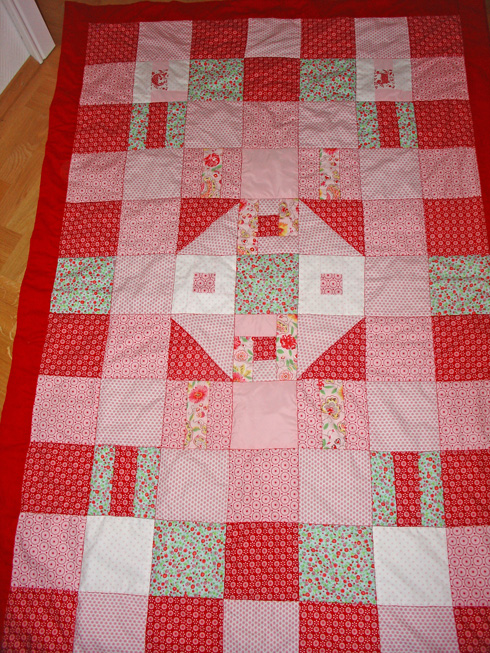 eine Reste-Patch-Decke