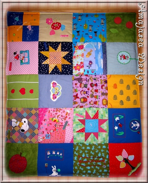 Gemeinschaftsprojekt fr einen guten Zweck-Patchworkdecke