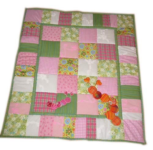 Babydecke "Kleine Raupe"