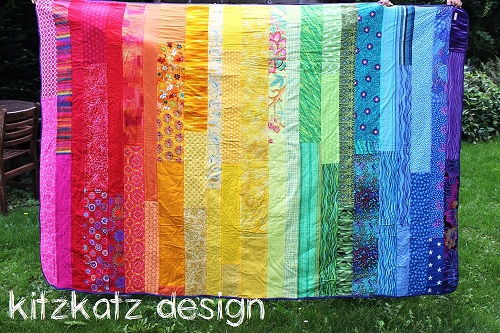 Rainbow Stripes Quilt