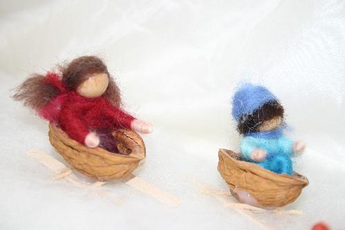 Schlittenkinder aus der Nhe
