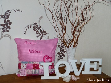 <3 Kissen zur Geburt <3