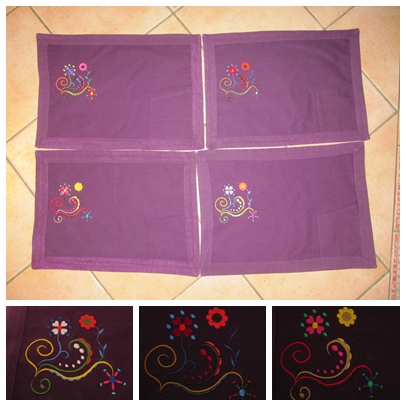 ~ Bestickte Tischsets ~