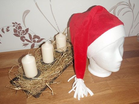 *Kuschelfleece -  Weihnachtsmtze *