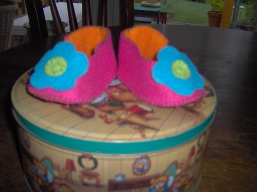 Babyschuhe aus Filz