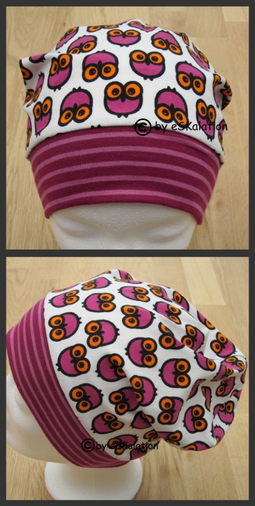 Beanie aus Eulenjersey im Retrostyle