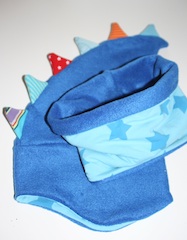 einmal in blau mit bunt....
