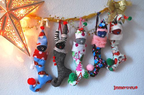 cats in the socks and one rabbit ;)
