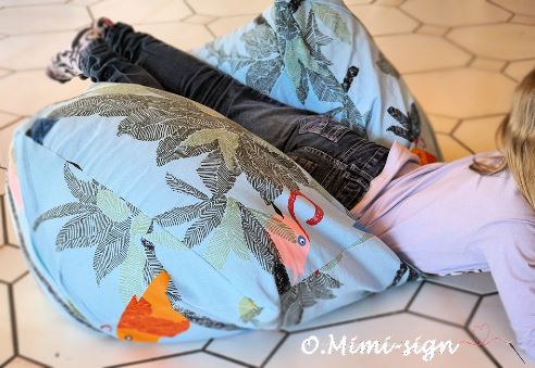 Riesen Spa mit dem Sitzsack