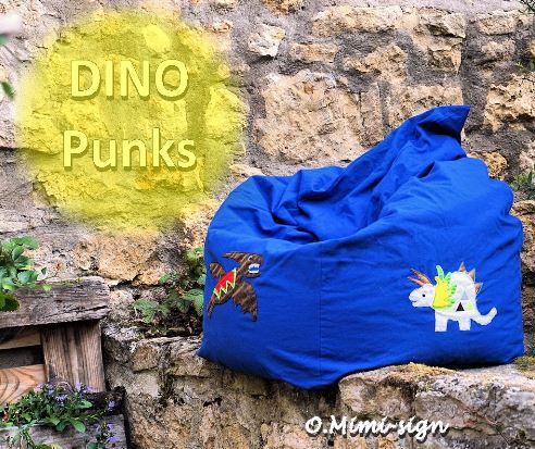 Dinopunks Sitzsack
