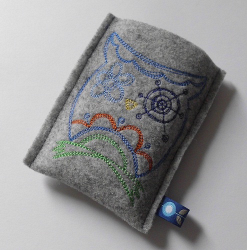 eine Handyhlle aus Wollfilz