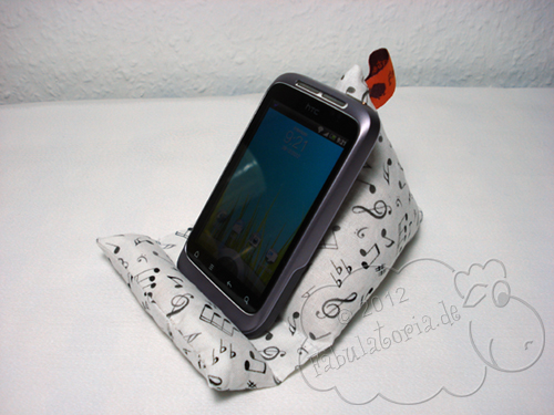 Handysitzsack mit Noten