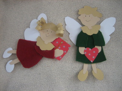 schne Weihnachtsbastelei aus dem Kindergarten
