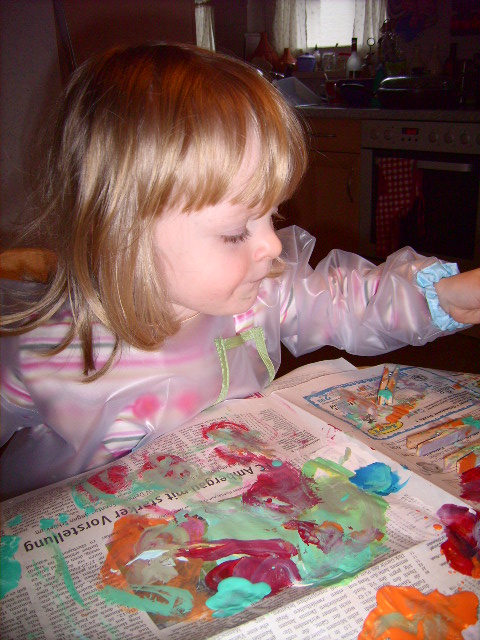 Wir haben gerade gemalt..