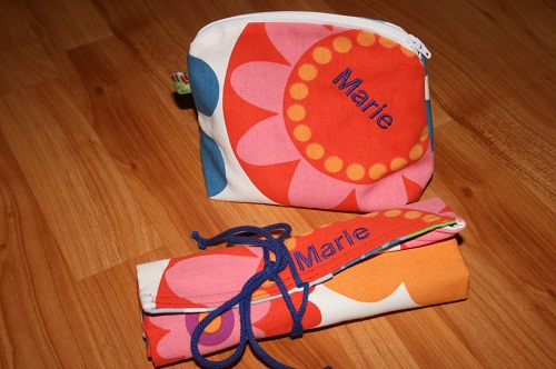 Stiftrolle und Tasche als Geburtstags