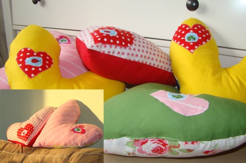 noch mehr Herzkissen