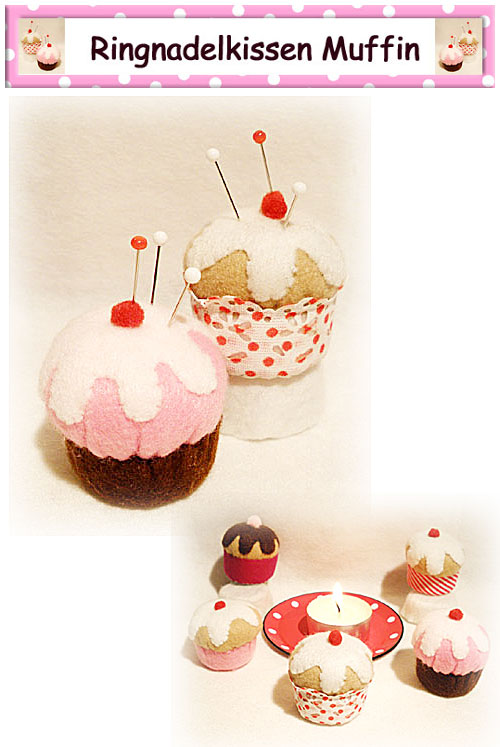 (Ring) Nadelkissen Muffin fr Euch