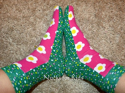 blumige Socken