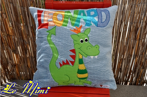 Namenskissen Drache