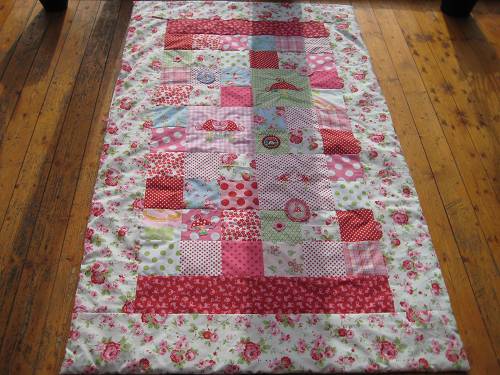 riesiege Kuschel Patchwork Decke