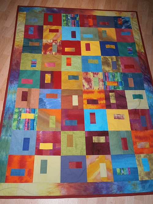 Bunte Kuscheldecke