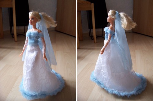 Hochzeitskleid fr Barbie