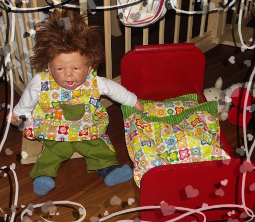 Puppenkombi mit Bettw�sche