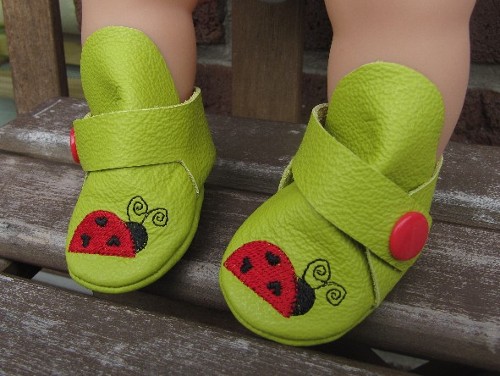 Puppenschhchen aus Leder