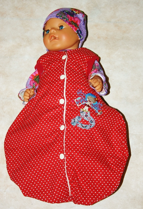 Ein Puppenschlafsack